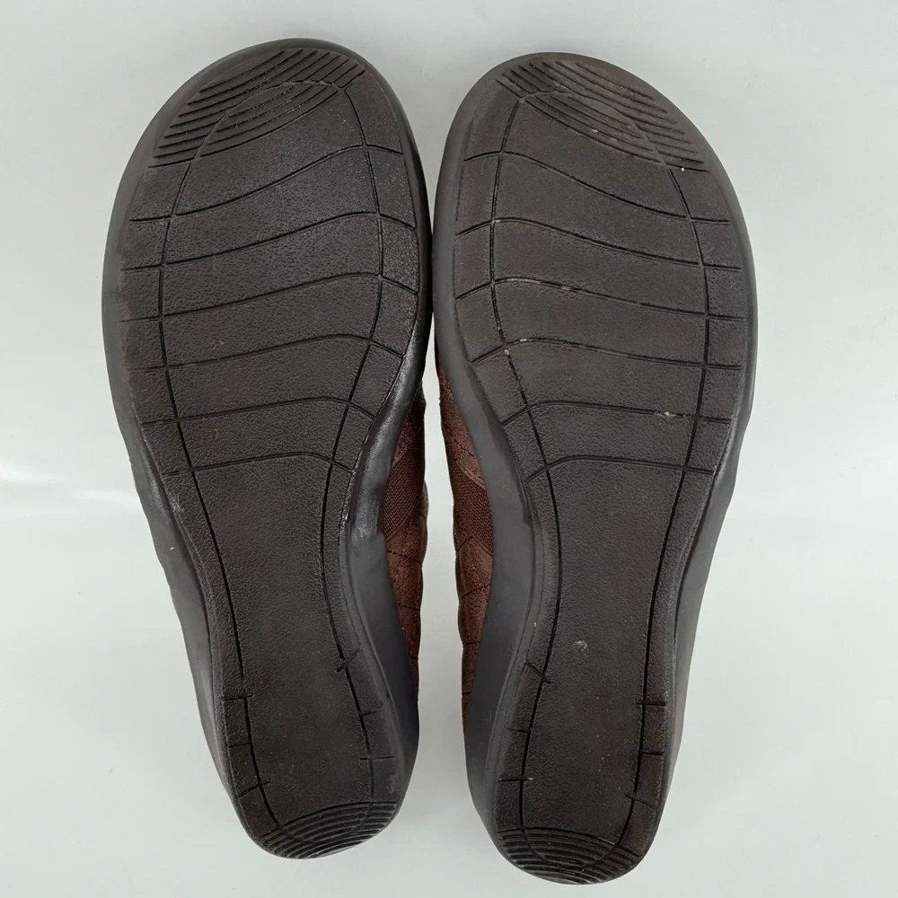 JSport by Jambu Lisa Brown Quilted Faux Fur‎  Slip On Shoes S5LSA34 Women 6.5